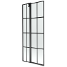 Mexen Flip vonios ekrano 2 dalių, 80 x 150 cm, juodas tinklelis, juodas - 894-080-101-70-77