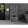 Mexen Madox pakabinamasis WC Rimless su lėtai nusileidžiančiu dangčiu, duropastas, tamsiai pilka matinė - 30154061