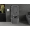 Mexen Madox Rimless WC dubuo su lėtaeigiu slim dangčiu, duroplastiku, tamsiai pilkas matinis - 30154061