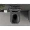 Mexen Madox Rimless WC dubuo su lėtaeigiu slim dangčiu, duroplastiku, tamsiai pilkas matinis - 30154061