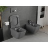 Mexen Madox Rimless WC dubuo su lėtaeigiu slim dangčiu, duroplastiku, tamsiai pilkas matinis - 30154061