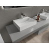 Mexen Ava stalviršinis praustuvas iš konglomerato 1/O 50 x 38 cm, baltas - 23015001
