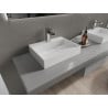 Mexen Ava stalviršio kriauklė iš konglomerato 1/O 50 x 38 cm, balta - 23015001