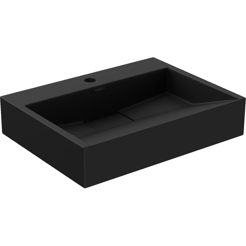 Mexen Ava praustuvas iš konglomerato 1/O 50 x 38 cm, juodas - 23015071