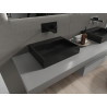 Mexen Ava stalviršinis praustuvas iš konglomerato B/O 50 x 38 cm, juodas - 23015070