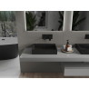 Mexen Ava stalviršinis praustuvas iš konglomerato B/O 50 x 38 cm, juodas - 23015070