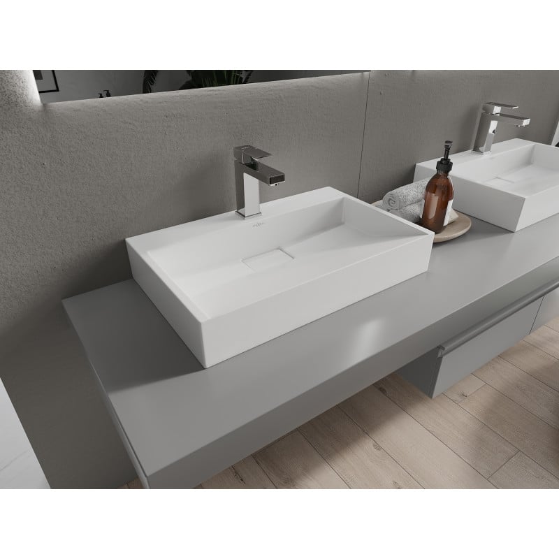 Mexen Ava ant stalviršiaus konglomerato praustuvas 1/O 60 x 38 cm, baltas - 23016001