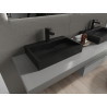 Mexen Ava stalviršio kriauklė iš konglomerato 1/O 60 x 38 cm, juoda - 23016071