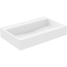 Mexen Ava praustuvas ant stalviršio, pagamintas iš konglomerato be angos 60 x 38 cm, balta - 23016000