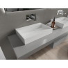Mexen Ava stalviršio kriauklė iš konglomerato B/O 60 x 38 cm, balta - 23016000