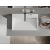 Mexen Ava stalviršio kriauklė iš konglomerato B/O 60 x 38 cm, balta - 23016000