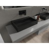 Mexen Ava stalviršio kriauklė iš konglomerato B/O 60 x 38 cm, juoda - 23016070