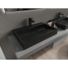 Mexen Ava stalviršinis praustuvas iš konglomerato 1/O 70 x 46 cm, juodas - 23017071