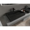 Mexen Ava stalviršio praustuvas iš konglomerato 1/O 70 x 46 cm, juodas - 23017071