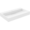 Mexen Ava stalviršinis praustuvas iš konglomerato 1/O 80 x 46 cm, baltas - 23018001
