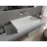 Mexen Ava stalviršio kriauklė iš konglomerato B/O 80 x 46 cm, balta - 23018000