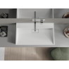 Mexen Ava stalviršio kriauklė iš konglomerato B/O 80 x 46 cm, balta - 23018000