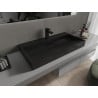 Mexen Ava stalviršinis praustuvas iš konglomerato 1/O 90 x 46 cm, juoda - 23019071