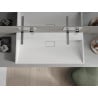 Mexen Ava stalviršinis praustuvas iš konglomerato B/O 100 x 46 cm, baltas - 23011000