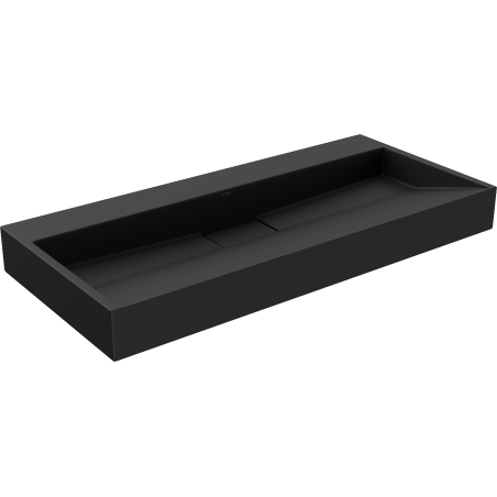 Mexen Ava stalviršio praustuvas iš konglomerato B/O 100 x 46 cm, juodas - 23011070