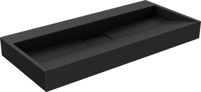 Mexen Ava stalviršinis praustuvas iš konglomerato B/O 100 x 46 cm, juodas - 23011070