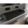 Mexen Ava stalviršinis praustuvas iš konglomerato B/O 100 x 46 cm, juodas - 23011070