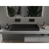 Mexen Ava stalviršinis praustuvas iš konglomerato B/O 100 x 46 cm, juodas - 23011070