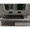 Mexen Ava stalviršio praustuvas iš konglomerato B/O 100 x 46 cm, juodas - 23011070
