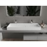 Mexen Ava stalviršio plautuvė iš konglomerato 2/O 120 x 46 cm, balta - 23011202