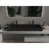 Mexen Ava stalviršinis praustuvas iš konglomerato 2/O 120 x 46 cm, juodas - 23011272