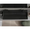 Mexen Ava praustuvas ant stalviršio, pagamintas iš konglomerato 2 angos 120 x 46 cm, Juoda - 23011272