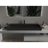 Mexen Ava stalviršio plautuvė iš konglomerato 1/O 120 x 46 cm, juoda - 23011271