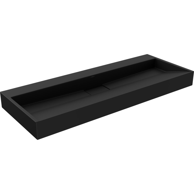 Mexen Ava stalviršio plautuvė iš konglomerato B/O 120 x 46 cm, juoda - 23011270