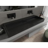 Mexen Ava stalviršio kriauklė iš konglomerato B/O 120 x 46 cm, juoda - 23011270