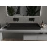 Mexen Ava ant stalviršio montuojamas praustuvas iš kompozito B/O 120 x 46 cm, juodas - 23011270