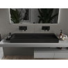 Mexen Ava stalviršio kriauklė iš konglomerato B/O 120 x 46 cm, juoda - 23011270