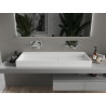 Mexen Ava stalviršio praustuvas iš konglomerato B/O 120 x 46 cm, baltas - 23011200