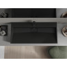 Mexen Ava stalviršinis praustuvas iš konglomerato 1/O 100 x 46 cm, juodas - 23011071
