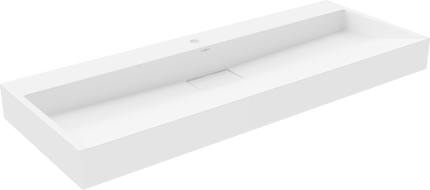 Mexen Ava stalviršinis praustuvas iš konglomerato 1/O 120 x 46 cm, baltas - 23011201