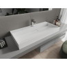 Mexen Ava stalviršinis praustuvas iš konglomerato 1/O 100 x 46 cm, baltas - 23011001