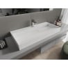 Mexen Ava stalviršio plautuvė iš konglomerato 1/O 100 x 46 cm, balta - 23011001