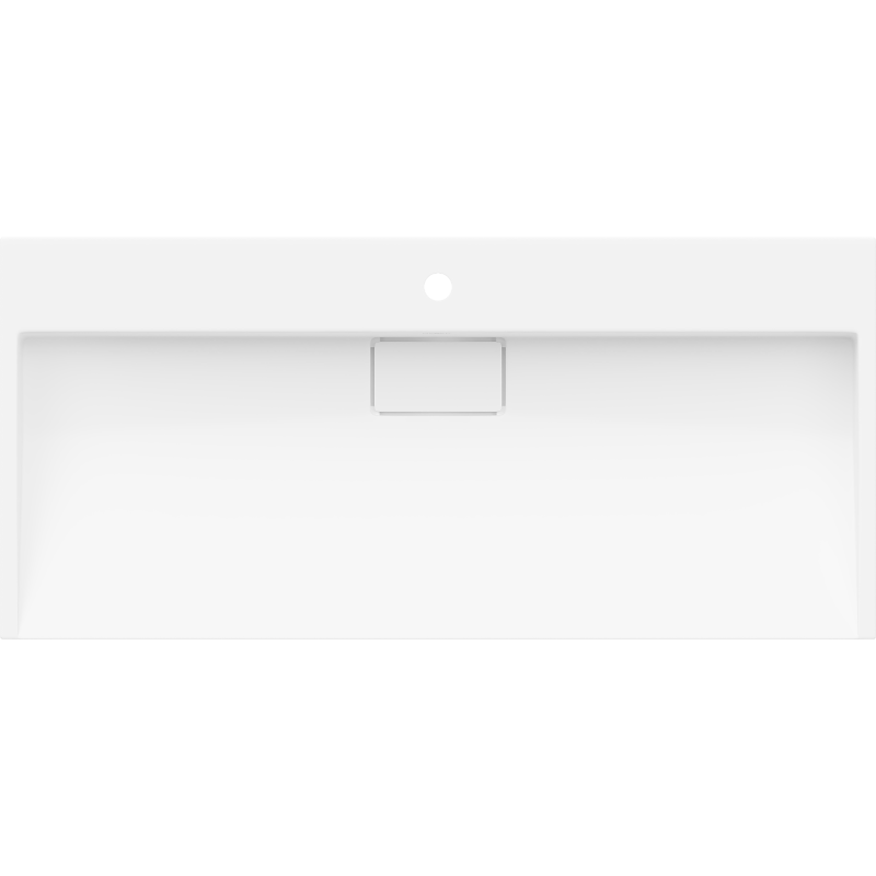 Mexen Ava stalviršio plautuvė iš konglomerato 1/O 100 x 46 cm, balta - 23011001