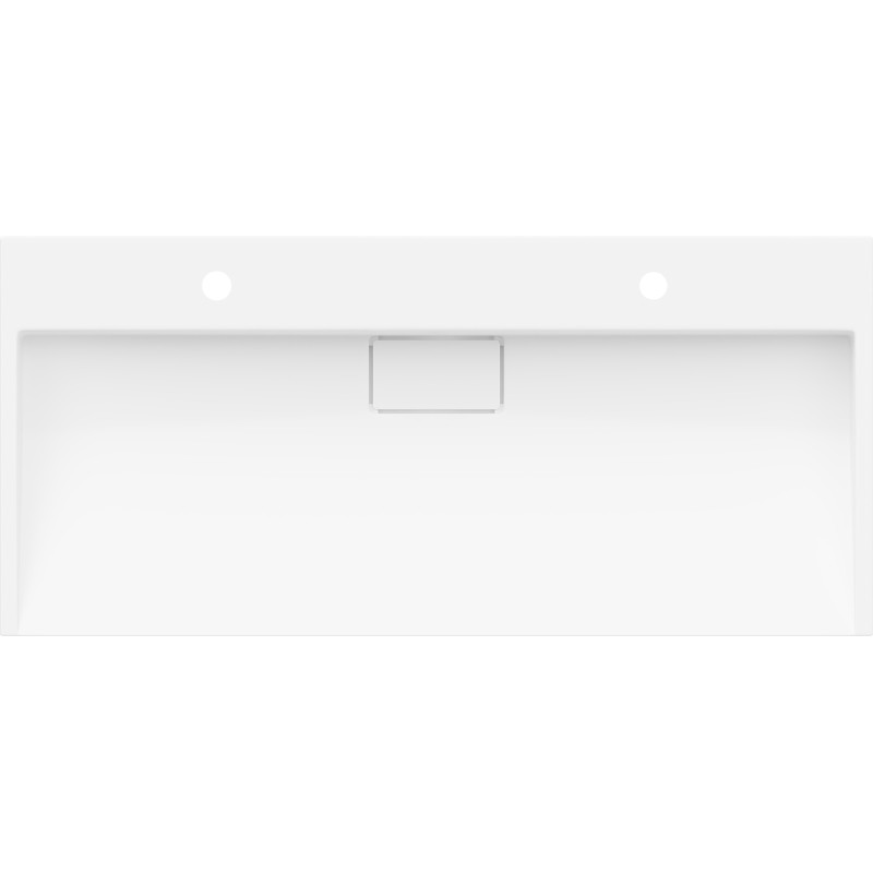 Mexen Ava stalviršio plautuvė iš konglomerato 2/O 100 x 46 cm, balta - 23011002