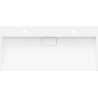 Mexen Ava praustuvas ant stalviršio, pagamintas iš konglomerato 2 angos 100 x 46 cm, Balta - 23011002