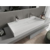 Mexen Ava stalviršio plautuvė iš konglomerato 2/O 100 x 46 cm, balta - 23011002