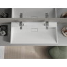 Mexen Ava stalviršio plautuvė iš konglomerato 2/O 100 x 46 cm, balta - 23011002