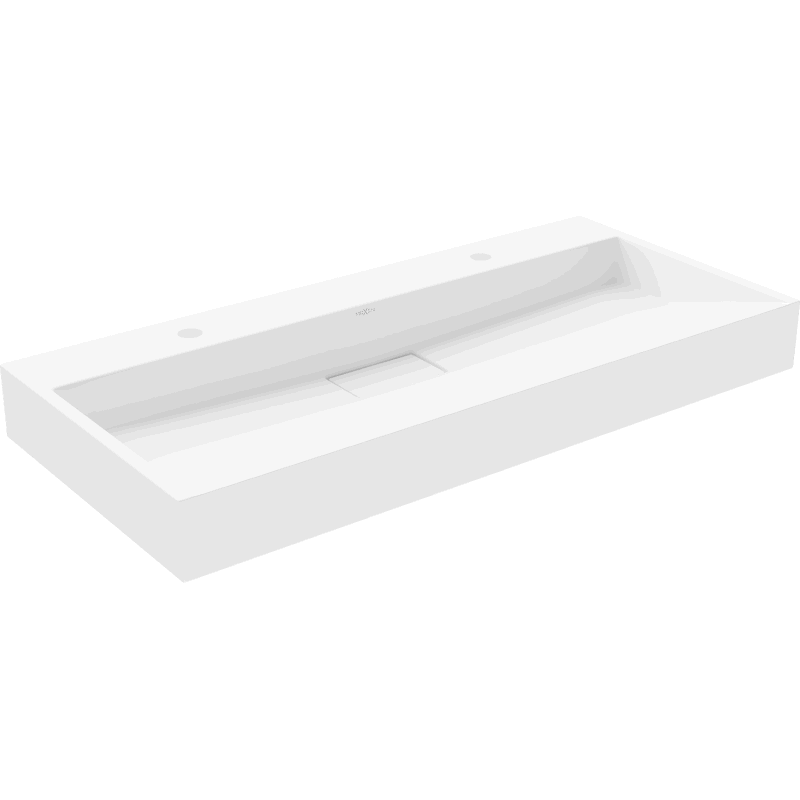 Mexen Ava stalviršio praustuvas iš konglomerato 2/O 100 x 46 cm, baltas - 23011002