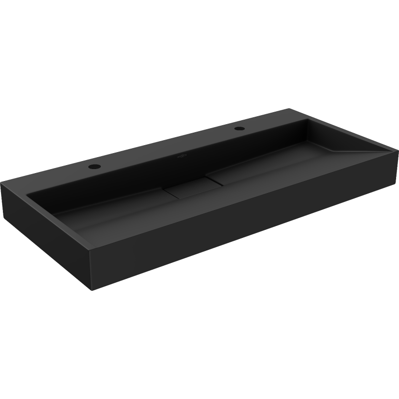 Mexen Ave stalviršio kriauklė iš konglomerato 2/O 100 x 46 cm, juoda - 23011072