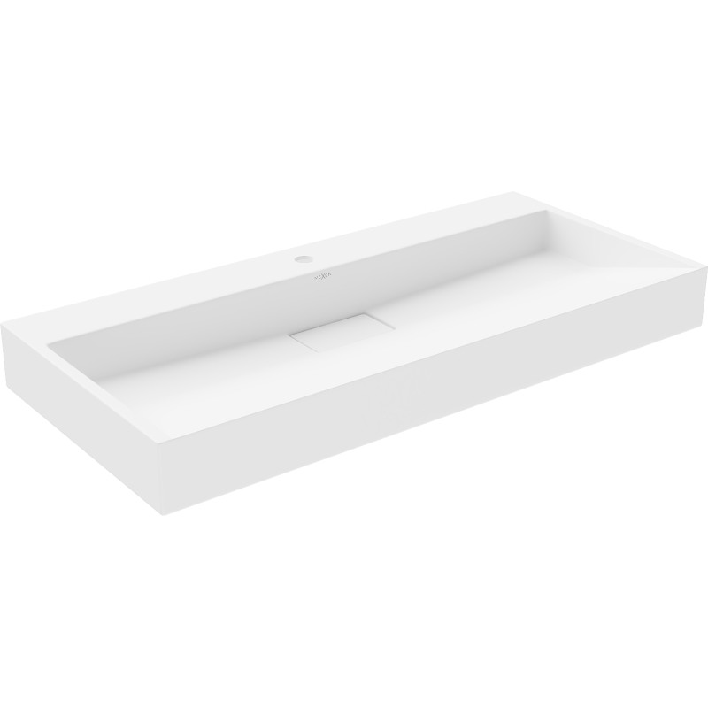 Mexen Ava Konglomeratinis stalviršio praustuvas 1/O 100 x 46 cm, baltas - 23011001