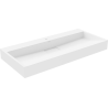 Mexen Ava praustuvas ant stalviršio, pagamintas iš konglomerato 1 anga 100 x 46 cm, balta - 23011001